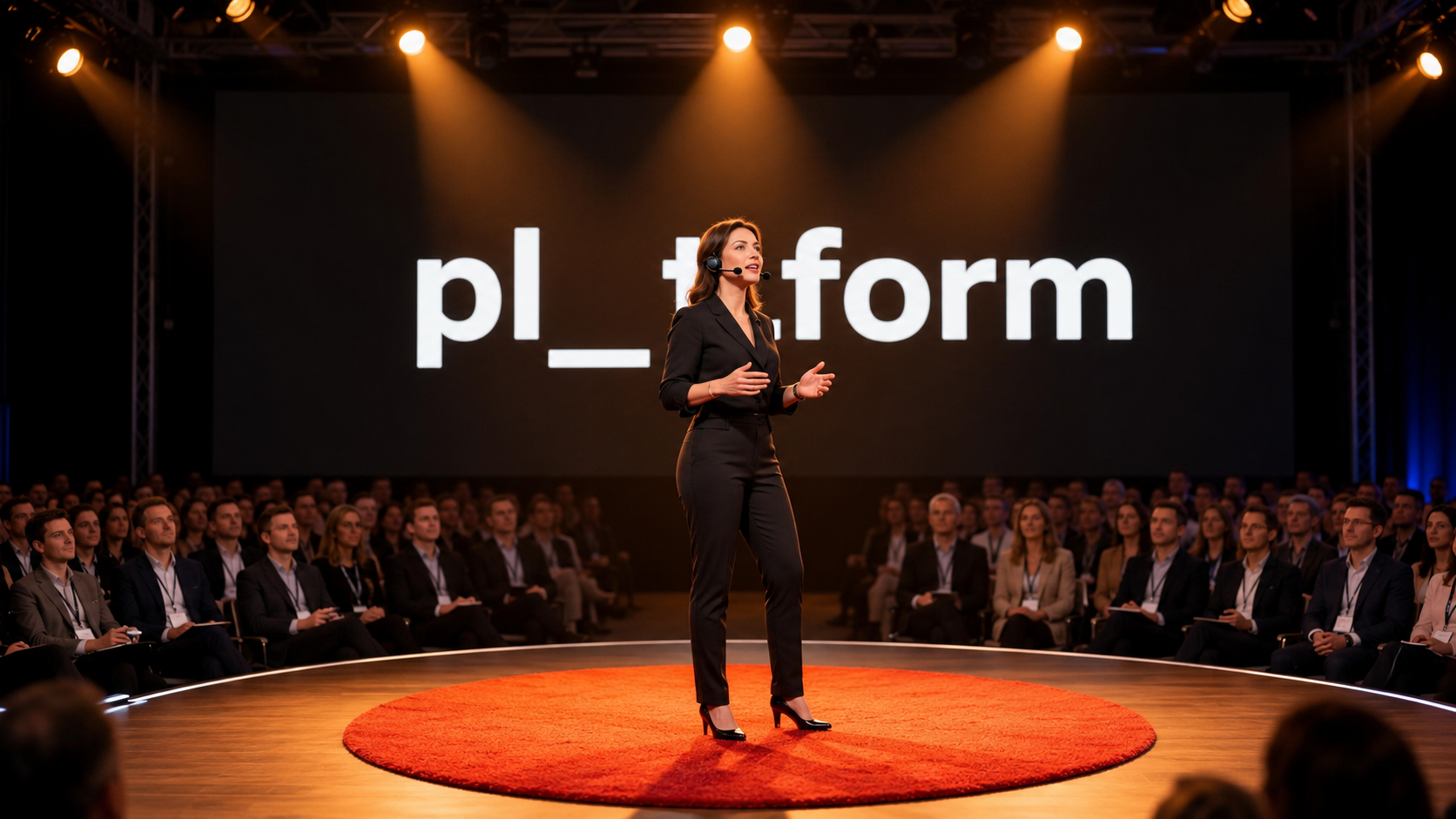 PLATFORM speaker on stage
